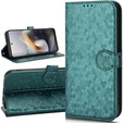 Flap tok Motorola Moto G56 5G, Wallet Rhombus, zöld