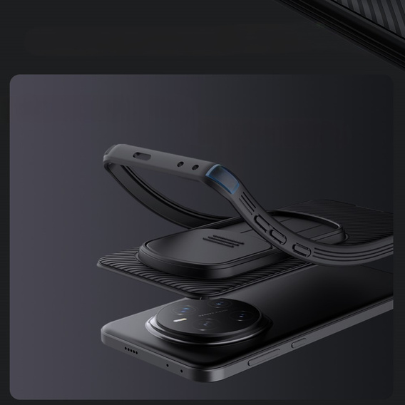 Tok Honor Magic 7 Pro, páncélozott Nillkin, CamShield Pro, fekete