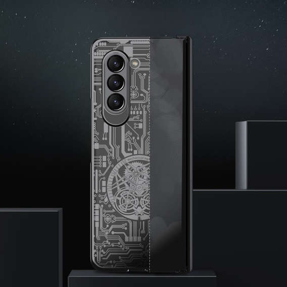 Tok Samsung Galaxy Z Fold 5 5G, Mechanical Legend, fekete