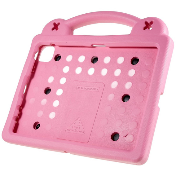 Gyermek tok Apple iPad Air 11" 6 gen. 2024, Cute Patterns, állvánnyal, rózsaszín