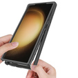 Tok Samsung Galaxy S24 Ultra készülékhez, Shockproof, fóliával, fekete