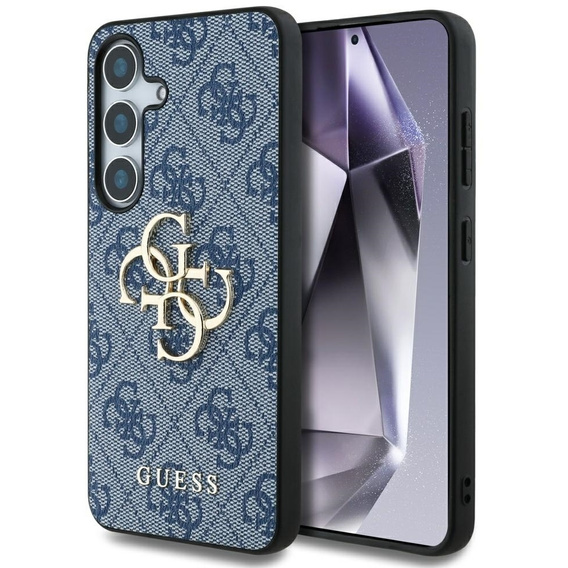 GUESS Telefontok a Samsung Galaxy S25, 4G Big Metal Logo, kék