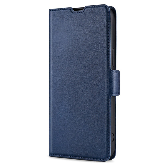 Pattintható tok a Motorola Edge 30 Neo 5G, Wallet Thin Magnet, sötétkék