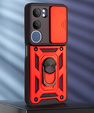 Telefontok a Vivo Y19s, CamShield Slide, piros