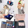 Pattintható tok a Xiaomi Redmi Note 13 Pro+, Wallet Zipper Pocket, szürke