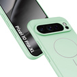 Szilikon tok a Google Pixel 10 Pro XL-hez, MagSafe, zöld