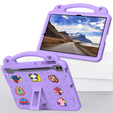 Gyermek tok Samsung Galaxy Tab S10+ Plus, Cute Patterns, állvánnyal, lila
