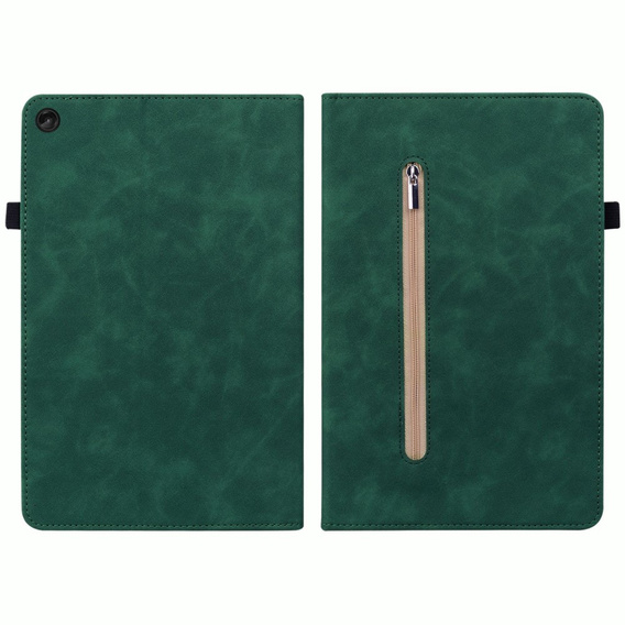 Tok Lenovo Tab M10 10.1 Gen 3, Wallet Pen Slot, zöld