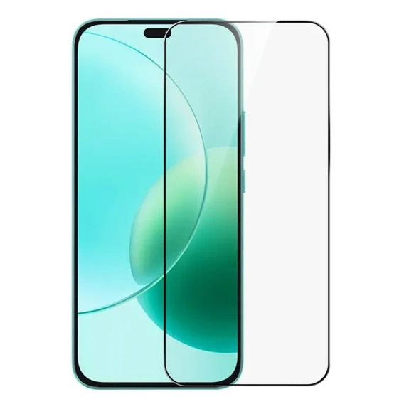 3D edzett üveg Honor 400 Lite készülékhez, fekete keret