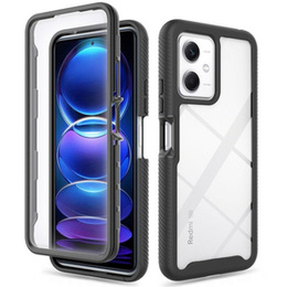 Tok Xiaomi Redmi Note 12 5G / POCO X5 5G készülékhez, Shockproof, fóliával, fekete