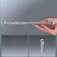 Kameravédő tok Samsung Galaxy S20 FE, CamShield MagSafe, átlátszó / ezüst