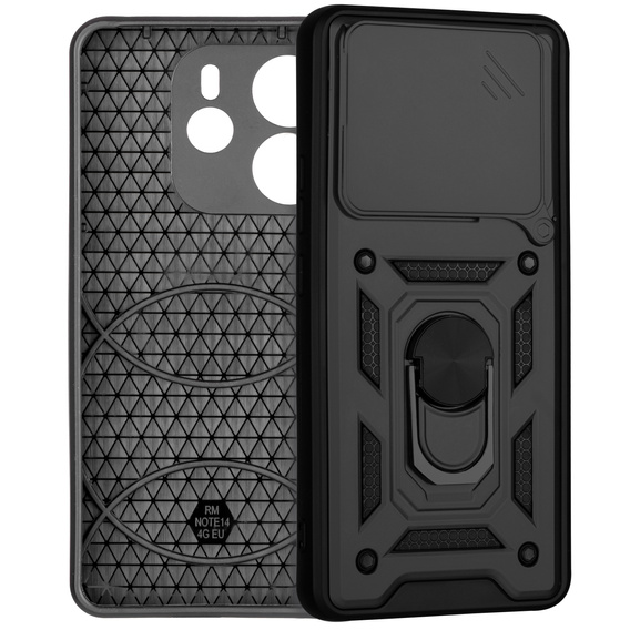 Telefontok a Xiaomi Redmi Note 14 4G, CamShield Slide, fekete