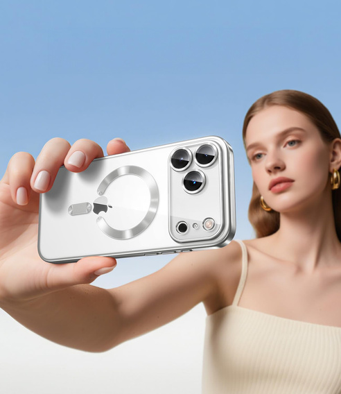 Mágneses tok lencsevédelemmel iPhone 17 Pro Max készülékhez