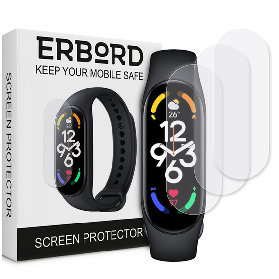 3x ERBORD hidrogél fólia Xiaomi Mi Band 6