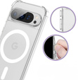 Telefontok a Google Pixel 9 / 9 Pro, Dropproof MagSafe, átlátszó
