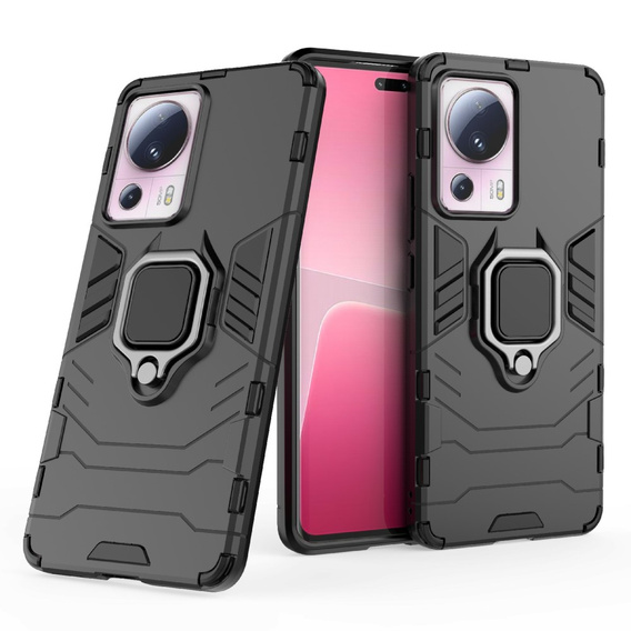 Telefontok a Xiaomi 13 Lite, Kickstand Ring, fekete