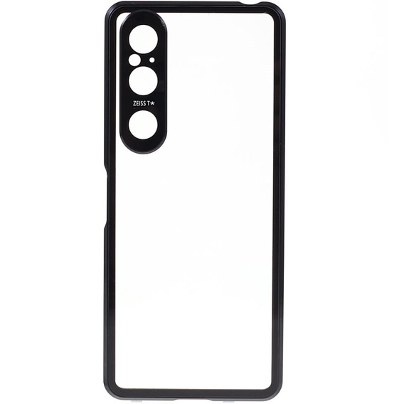 Tok Sony Xperia 1 V, Magnetic Dual Glass, fekete