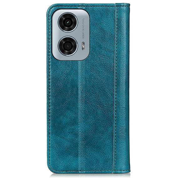 Telefontok a Motorola Moto G24 / G24 Power / G04, Wallet Litchi Leather, kék