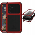 Love Mei Telefontok a Samsung Galaxy S25, armored with glass, piros