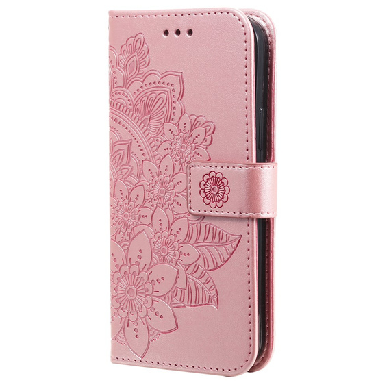 Pattintható tok a Xiaomi Redmi Note 13 5G, Mandala, rózsaszín rose gold