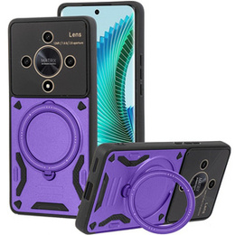 Páncélozott tok a Honor Magic 6 Lite 5G készülékhez, Magnetic Ring, lila