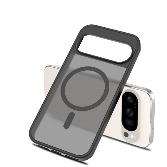 Matt tok Google Pixel 10 / 10 Pro, MagSafe-hoz, áttetsző fekete