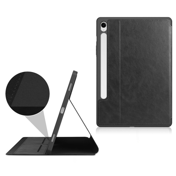 Tok Lenovo Tab M11, Business Card and Pen Slotl, fekete
