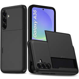 Telefontok a Samsung Galaxy A36 5G, Sliding Card Holder, fekete