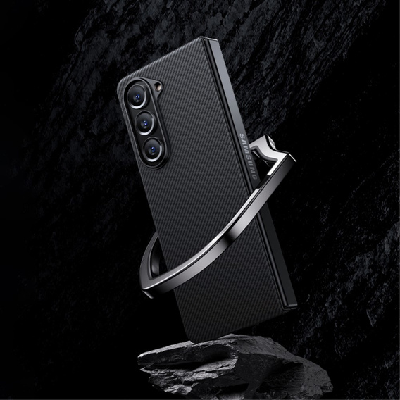BENKS Kevlar tok Samsung Galaxy Z Fold5 5G, MagSafe, Carbon Fiber, fekete