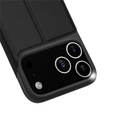 Dux Ducis tok iPhone 17 Pro Max, Skin Pro, pánttal, kártyafoglalattal, fekete