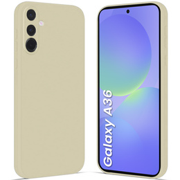 Telefontok a Samsung Galaxy A36 5G, Silicone Lite, bézs színű