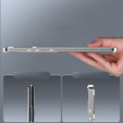 Kameravédő tok Samsung Galaxy Note 10+ Plus, CamShield MagSafe, átlátszó / ezüst