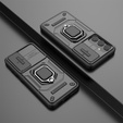 Telefontok a Samsung Galaxy S24, KickStand Camera Lens, fekete