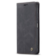 CASEME tok Xiaomi Redmi Note 11 Pro 4G/5G, Leather Wallet Case, fekete