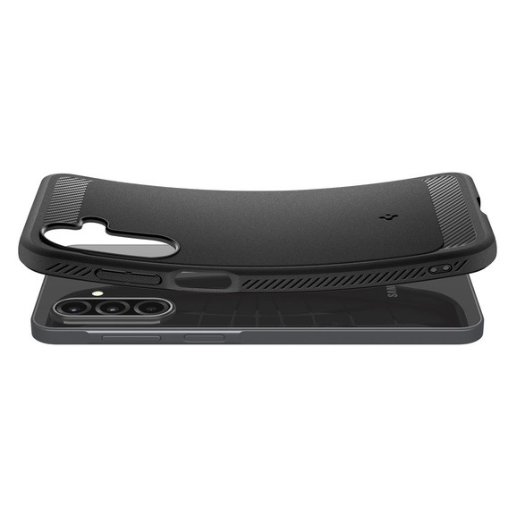 A Spigen tok Samsung Galaxy A16 4G/ 5G, Rugged Armor MagSafe, fekete + edzett üveg 9H