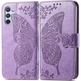 Pattintható tok a Samsung Galaxy A56, Butterfly, lila
