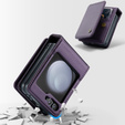 CASEME flip tok Samsung Galaxy Z Flip5 5G, Litchi Wallet, lila