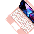 Tok + billentyűzet iPad Air 10.9 4 2020 / 5 2022, Touchpad, rózsaszín rose gold
