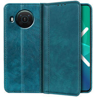 Telefontok a Nokia X10 / X20, Wallet Litchi Leather, zöld