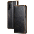 Pattintható tok a Samsung Galaxy S23, ERBORD Waxy Wallet, barna