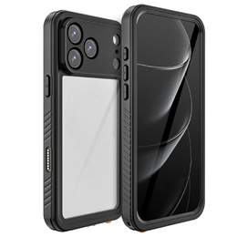 Tok iPhone 17 Pro Max készülékhez, IP68 vízálló Redpepper, fekete