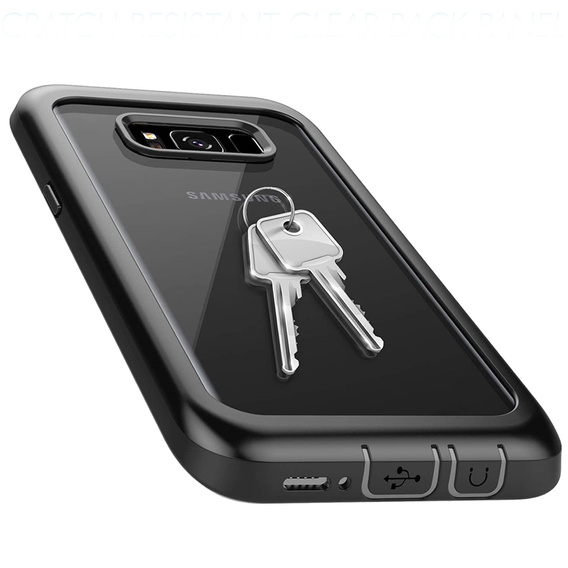Tok Samsung Galaxy S8+ Plus készülékhez, Shockproof, fóliával, kék