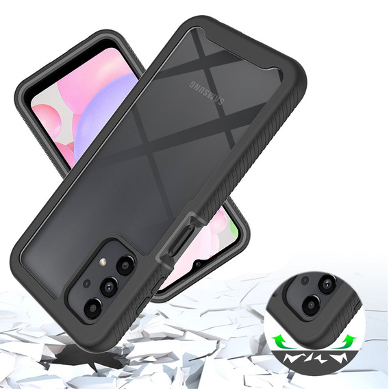 Tok Samsung Galaxy A13 4G készülékhez, Shockproof, fóliával, kék