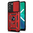Telefontok a Samsung Galaxy S21 FE, CamShield Slide, piros