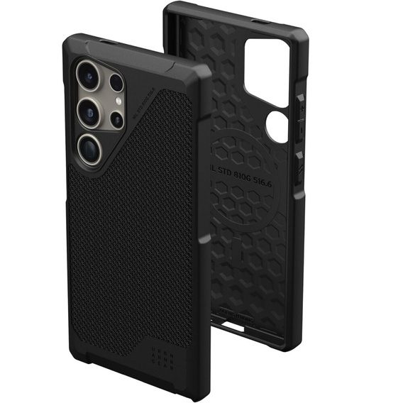 Urban Armor Gear Telefontok a Samsung Galaxy S24 Ultra, Metropolis LT MagSafe Kevlar, fekete