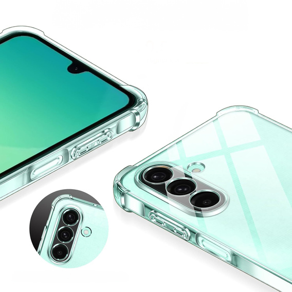 Tok a Samsung Galaxy A26, Erbord Dropproof, átlátszó + Glass