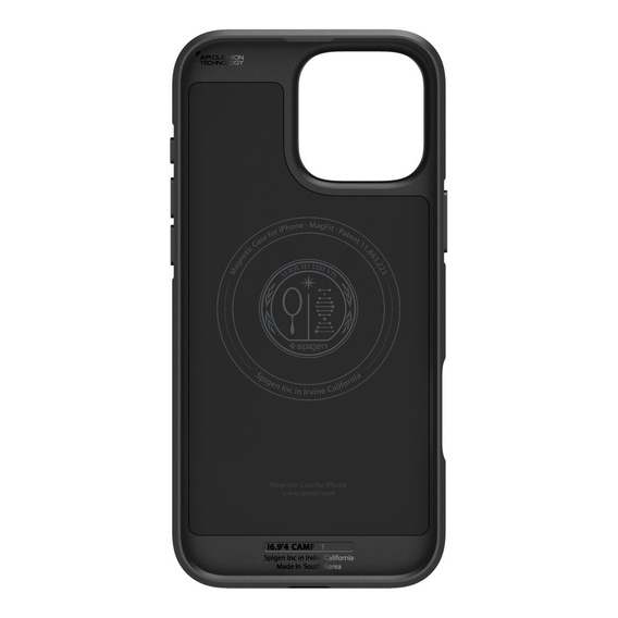 Spigen tok iPhone 16 Pro Max készülékhez, Core Armor MagSafe, fekete + 9H edzett üveg