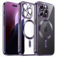 Tok iPhone 16 Pro Max-hoz, Electro MagSafe, lila + üveg a képernyőhöz