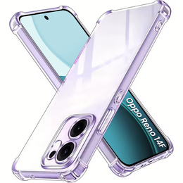 Tok Oppo Reno 14F, megerősített, kameravédelemmel, átlátszó