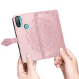Pattintható tok a Motorola Moto E20/E30/E40, Mandala, rózsaszín rose gold